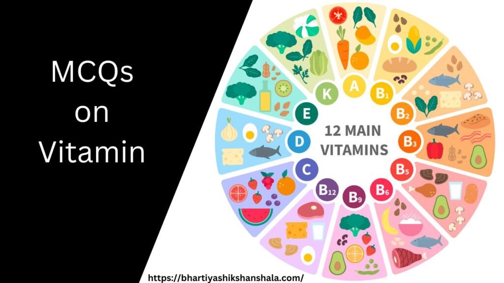 MCQs on Vitamin in hindi