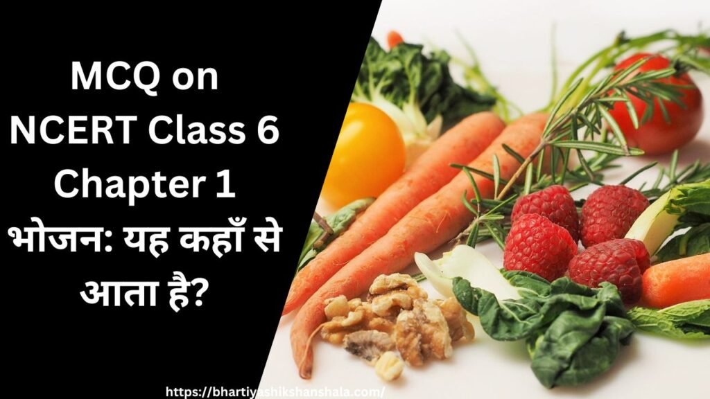 MCQ on NCERT Class 6 Chapter 1 भोजन: यह कहाँ से आता है?